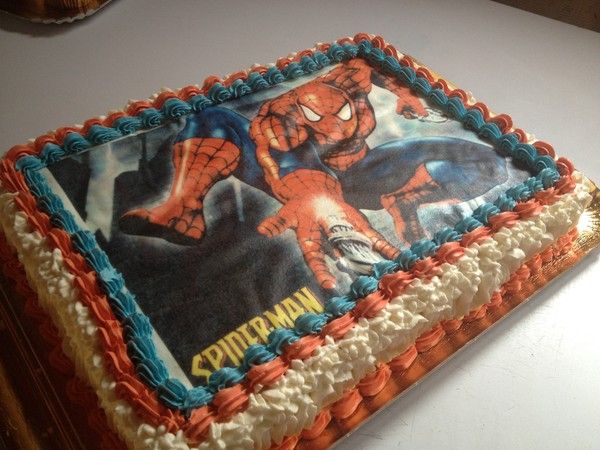 Gâteau d'anniversaire Spiderman